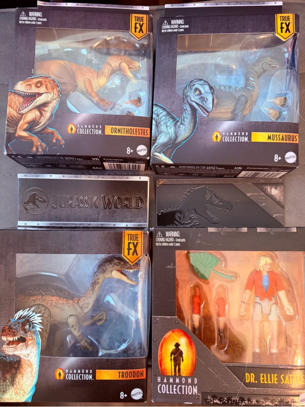Jurassic World Hammond Troodon Ornitholestes Mussaurus Dinosaur lot of 4 - Picture 4 of 5